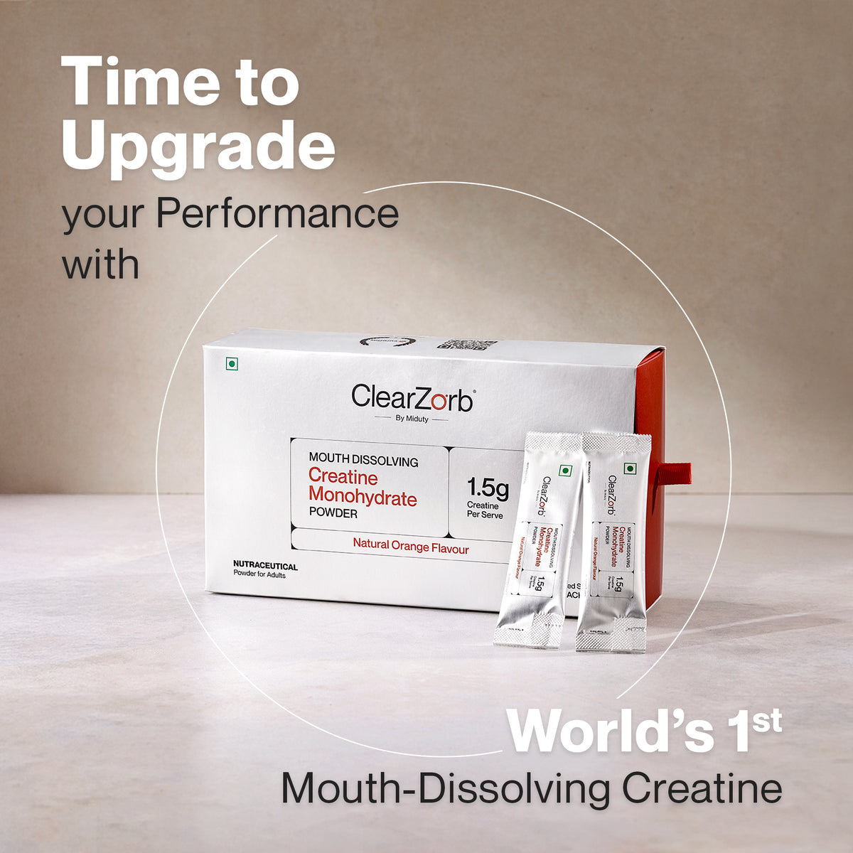 Mouth Dissolving Creatine Monohydrate (60 Sachets)