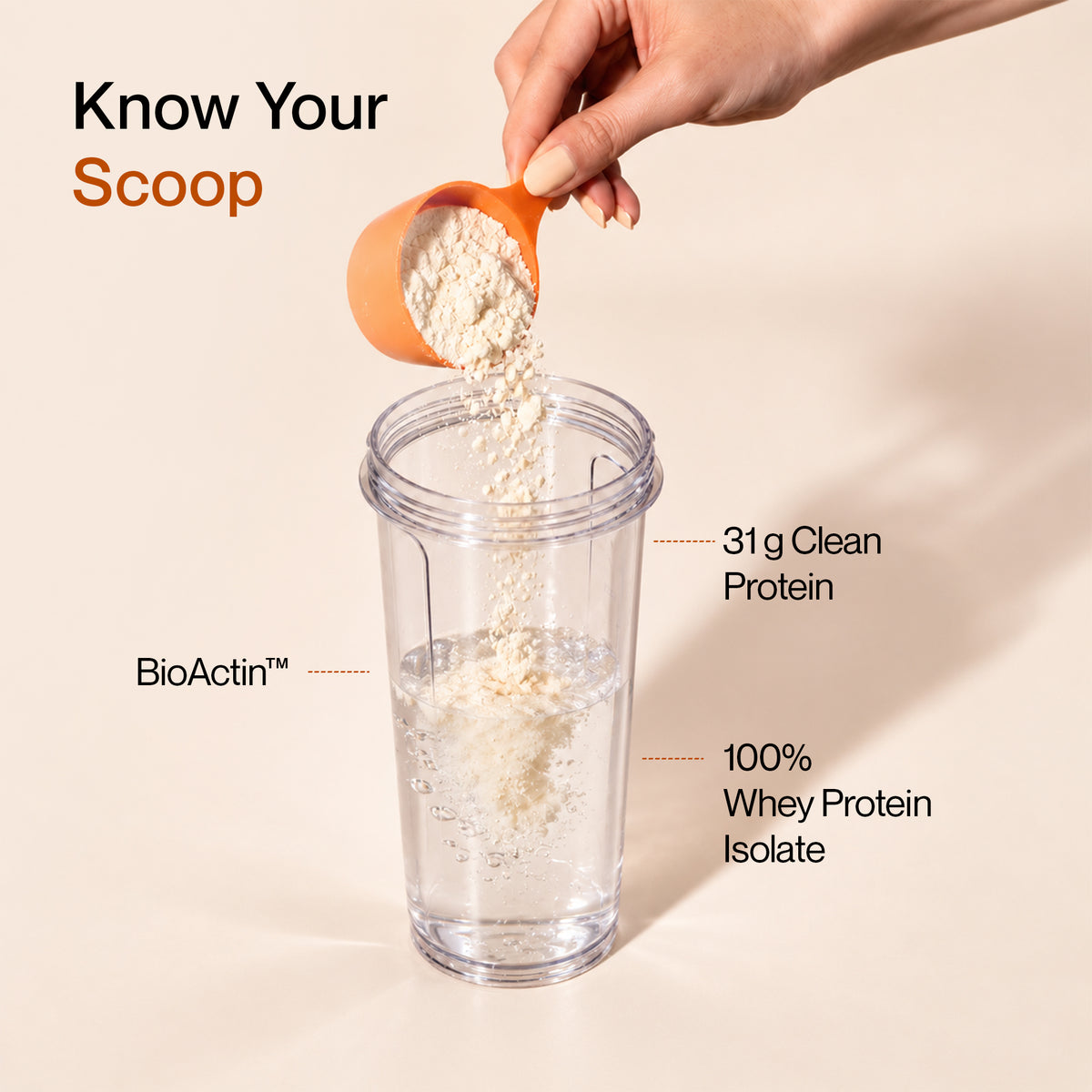 Whey Protein Isolate 31g | 1kg | Unflavoured