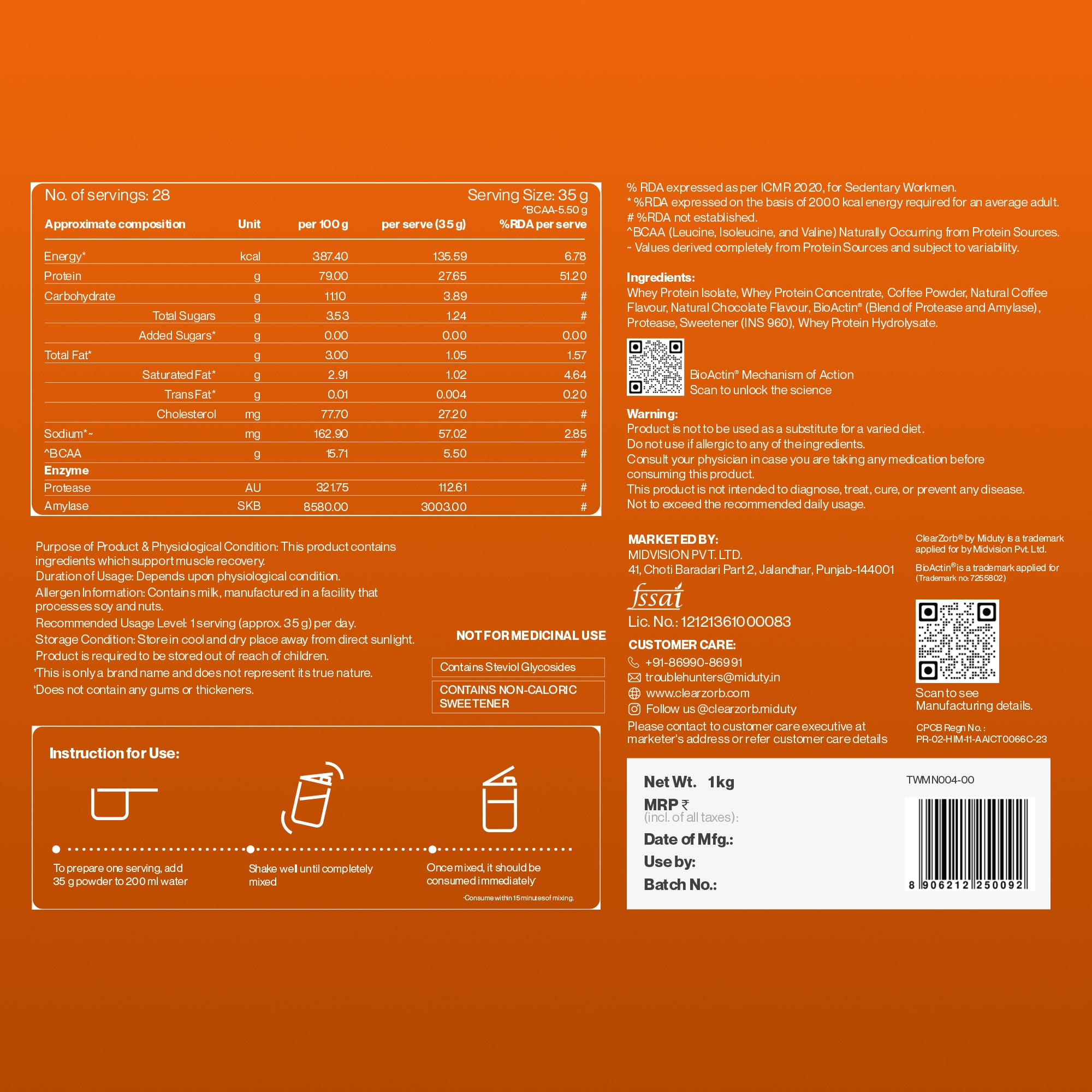 ISOPRIME Café Mocha (1kg)