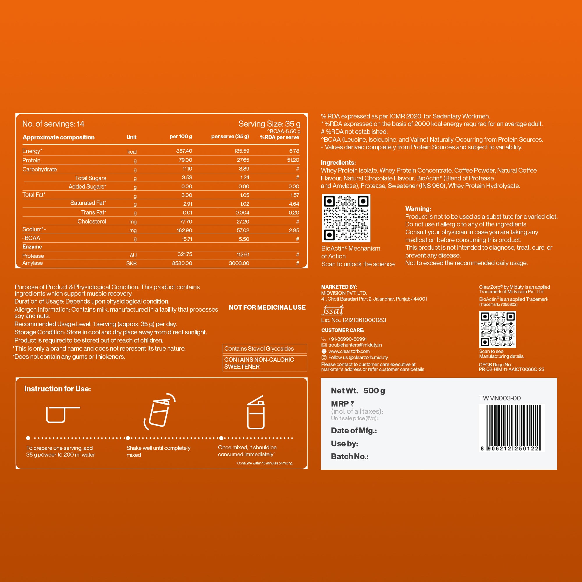 ISOPRIME Café Mocha (500g)