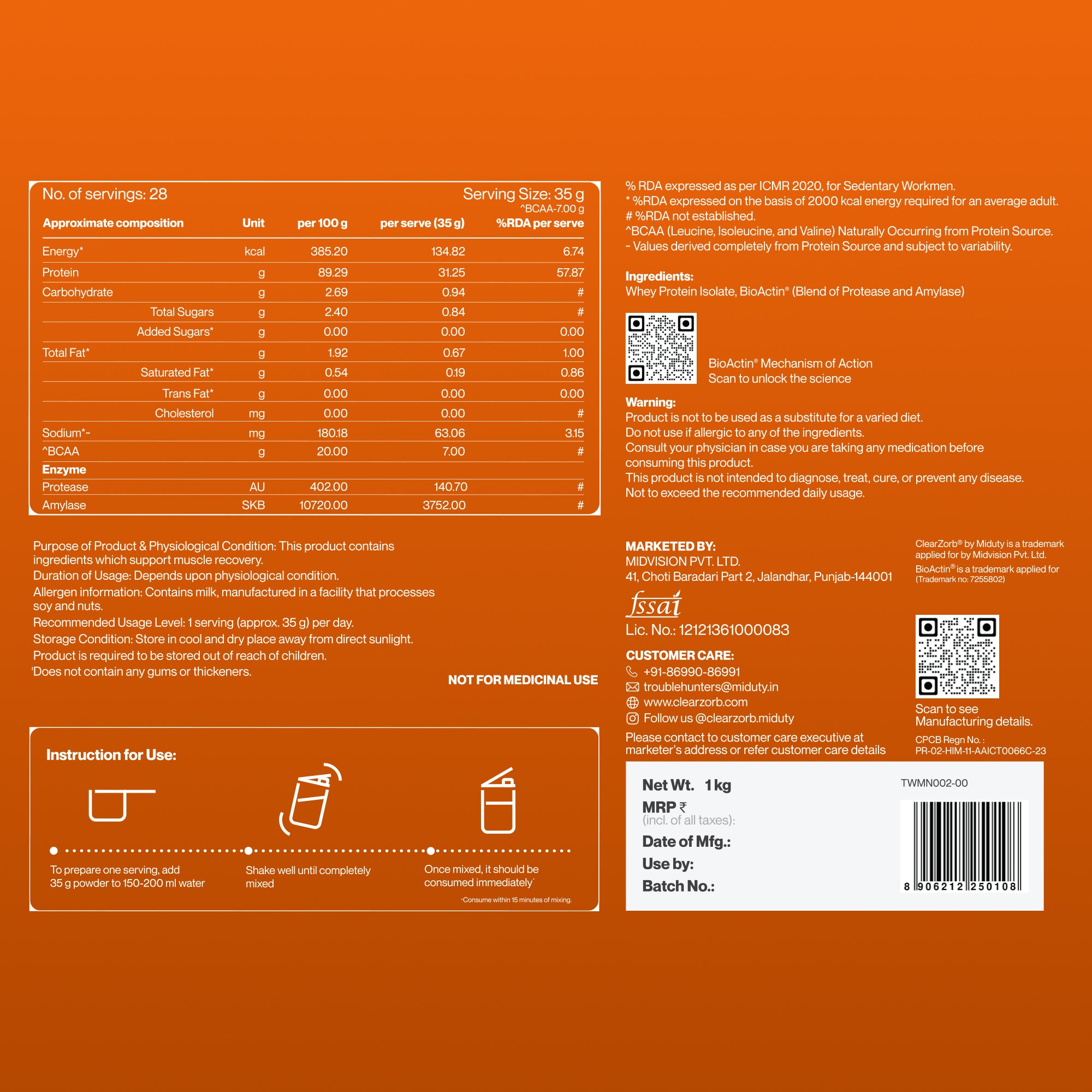 ISOLATE (1kg)