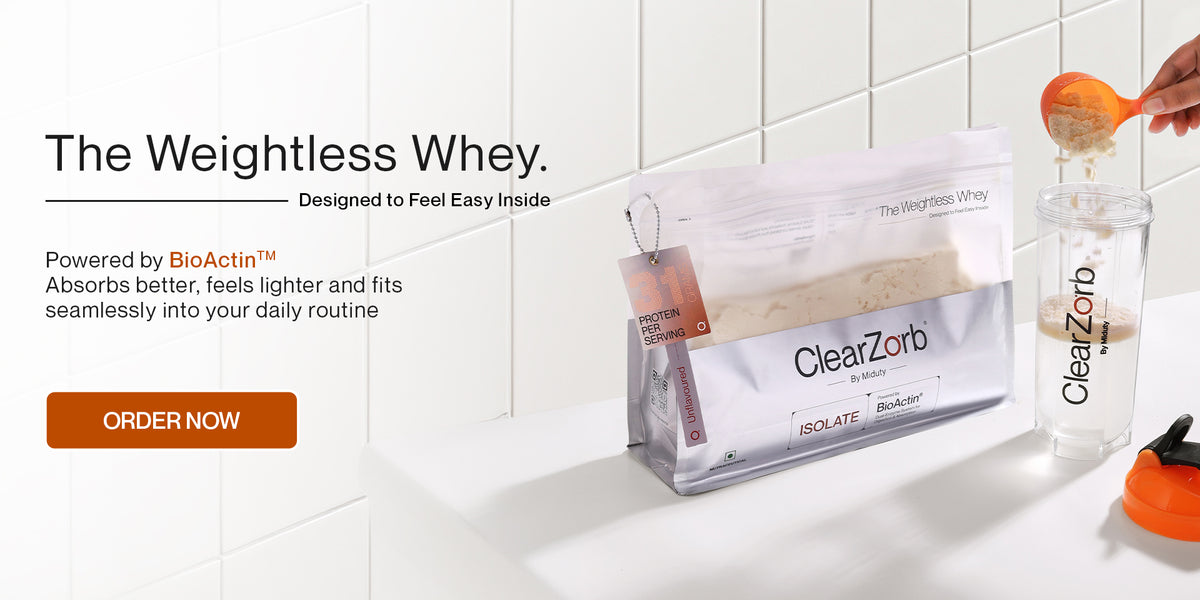 The Weightless Whey: ClearZorb ISOPRIME whey isolate, powered by BioActin™. Absorbs better, feels lighter. Order now