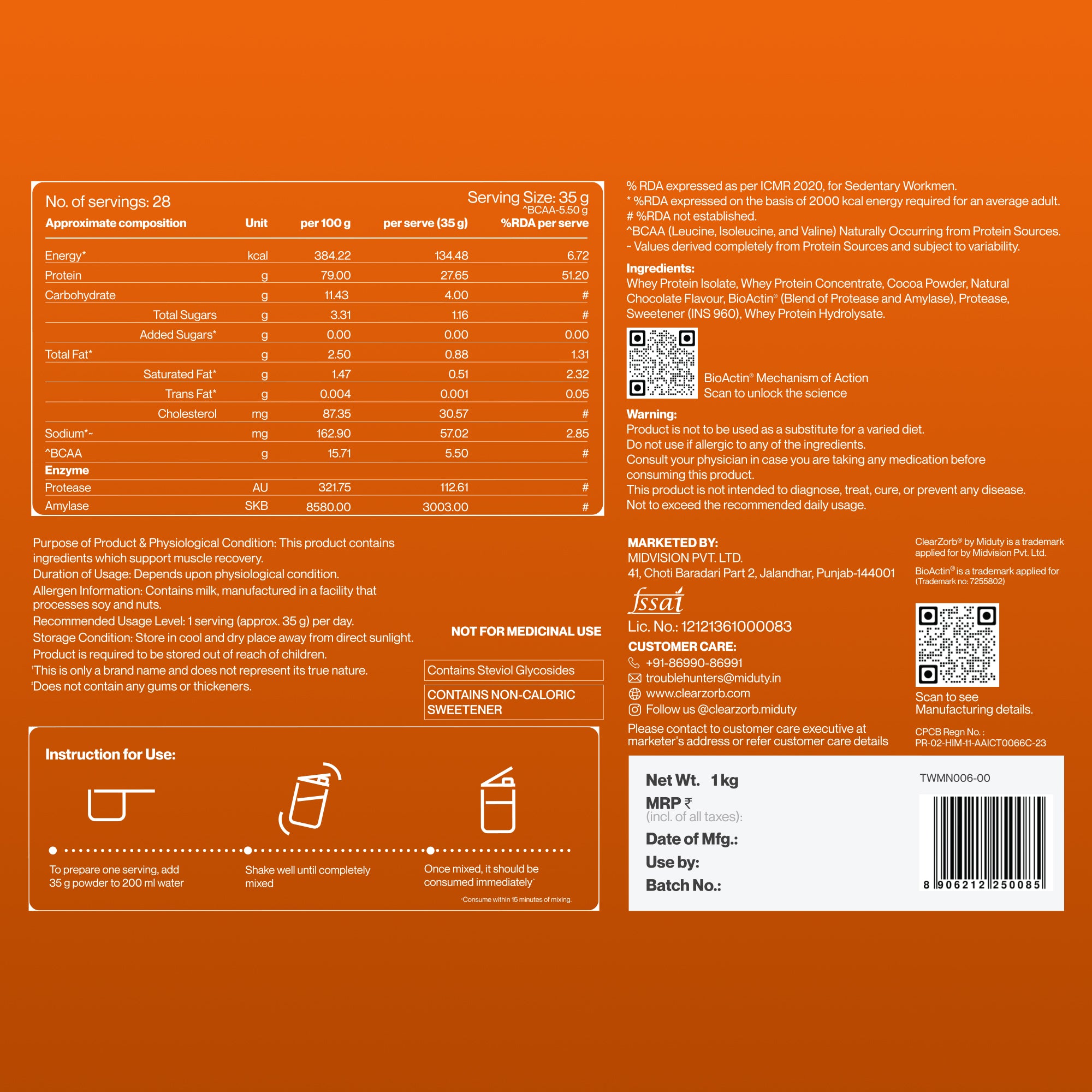ISOPRIME Rich Chocolate (1kg)