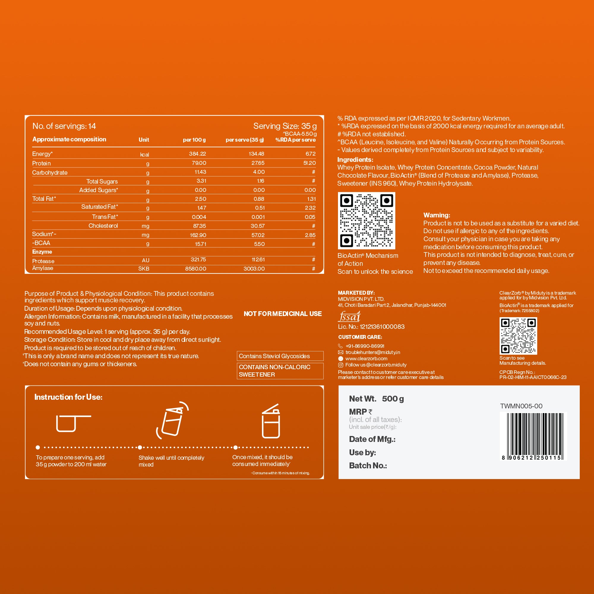 ISOPRIME Rich Chocolate (500g)