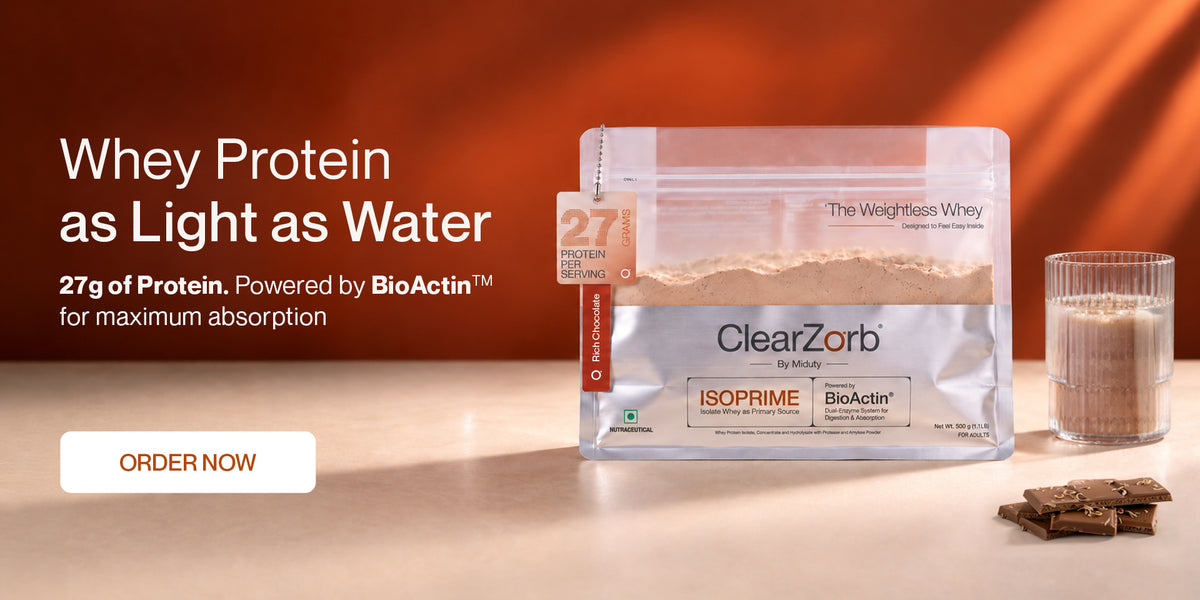 Whey Protein as Light as Water: ClearZorb ISOPRIME, 27g protein powered by BioActin™. Order now